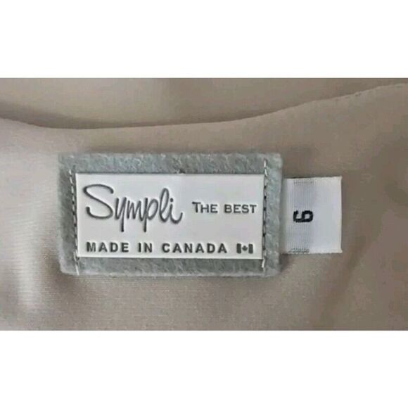 Sympli The Best Canada Open Front One Button Women's Shirt Cardigan Size 6 t70 - Picture 7 of 8